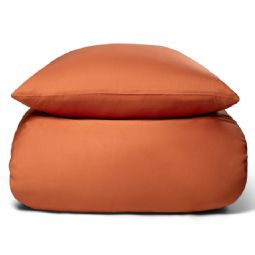 Bambus sengetøj - 100% Naturligt bambus - Orange, satinvævet sengesæt